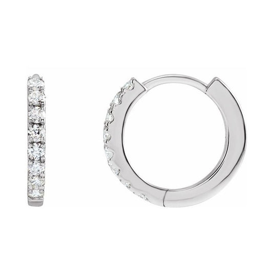 Lab-Grown Diamond Hoop Earrings