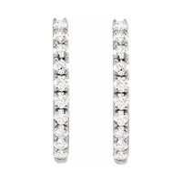 Lab-Grown Diamond Hoop Earrings