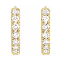 Lab-Grown Diamond Hoop Earrings