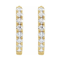 Lab-Grown Diamond Hoop Earrings