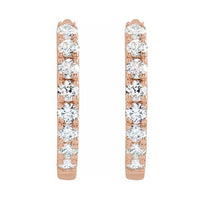 Lab-Grown Diamond Hoop Earrings