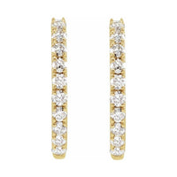 Lab-Grown Diamond Hoop Earrings