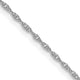 14k White Gold .95 mm Carded Cable Rope Chain
