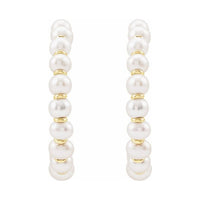 Pearl Hoop Earrings