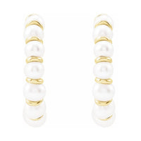 Pearl Hoop Earrings