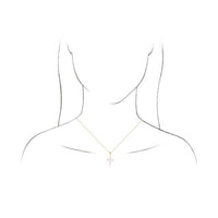 Pearl Cross Necklace or Pendant