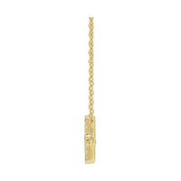 Lab-Grown Diamond Sideways Cross Necklace
