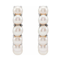 Pearl Huggie Earrings