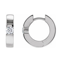Accented Huggie Hoop Earrings