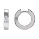 Accented Huggie Hoop Earrings