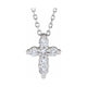 Lab-Grown Diamond Cross Necklace