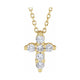 Lab-Grown Diamond Cross Necklace