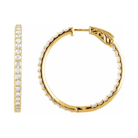 Inside-Outside Hoop Earrings
