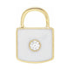 Accented Enamel Lock Charm/Pendant