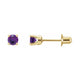 Round 4-Prong Stud Earrings
