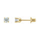 Round 4-Prong Stud Earrings