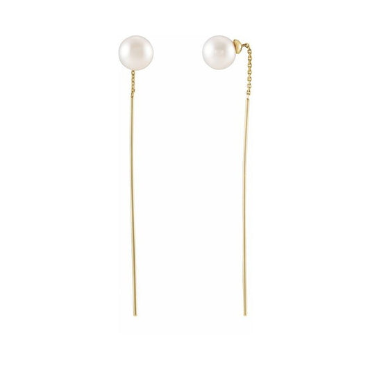 Pearl Threader Earrings