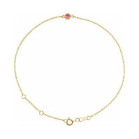 Bezel-Set Link Bracelet