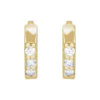 Accented Huggie Earrings