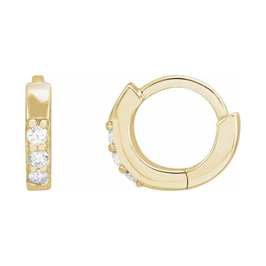Accented Huggie Earrings