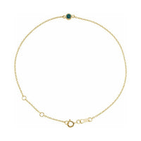 Bezel-Set Link Bracelet