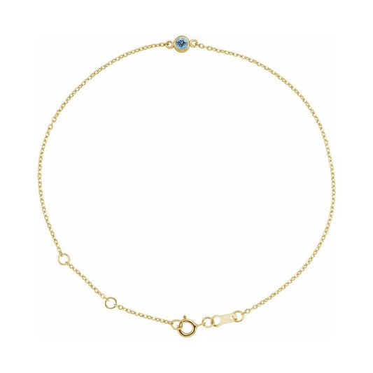 Bezel-Set Link Bracelet