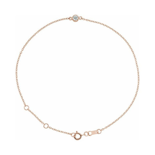 Bezel-Set Link Bracelet