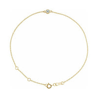 Bezel-Set Link Bracelet