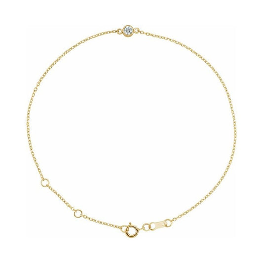 Bezel-Set Link Bracelet