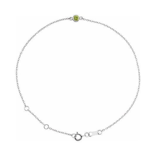 Bezel-Set Link Bracelet