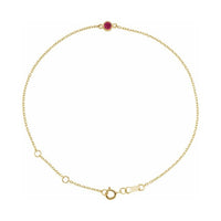 Bezel-Set Link Bracelet