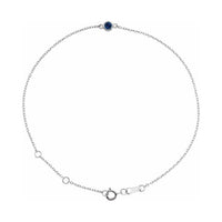 Bezel-Set Link Bracelet