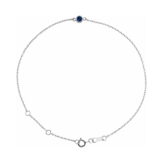 Bezel-Set Link Bracelet