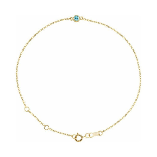 Bezel-Set Link Bracelet