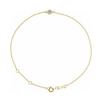 Bezel-Set Link Bracelet