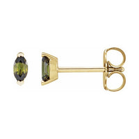 Solitaire V-Prong Stud Earrings