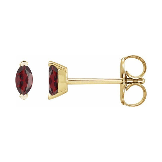 Solitaire V-Prong Stud Earrings