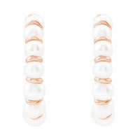 Pearl Hoop Earrings