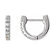Accented U-Hoop Earrings