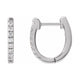 Accented U-Hoop Earrings