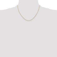 14K 1.15mm Carded Cable Rope Chain