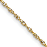 14K 1.15mmCarded Cable Rope Chain