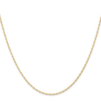 14K 1.15mmCarded Cable Rope Chain
