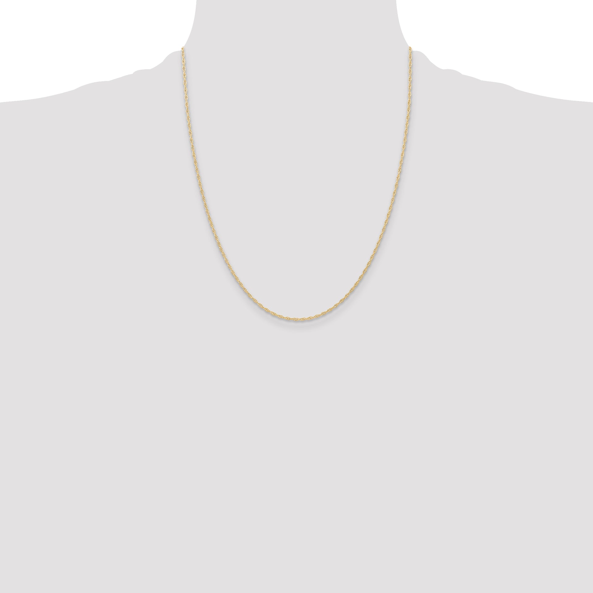 14K 1.15mmCarded Cable Rope Chain