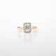 1.07 CT Emerald Lab Diamond Ring in 14K Yellow Gold