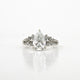 2.06 CT Pear Lab Diamond Ring in 14K White Gold