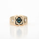 0.67 CT Oval Natural Sapphire Ring in 18K Yellow Gold