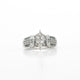 1.40 CTW Round Natural Diamond Ring in 10K White Gold