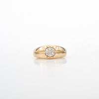 0.40 CTW Bezel-Set Diamond Ring in 14K Yellow Gold – Size 7
