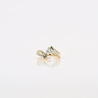 0.23 CT Marquise Diamond Ring in 14K Yellow Gold